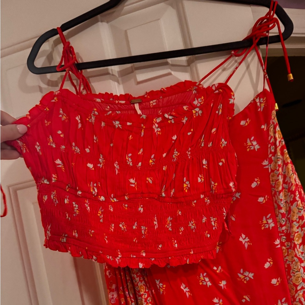 Free people tank and skirt set never worn new with tags
